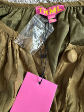 THML women’s Woodland Grace puff sleeve mini dress XS NEW