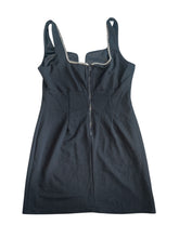 Aqua women’s rhinestone embellished tank dress L