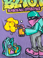 Baseball Lifestyle 101 boys graffiti graphic tee youth L