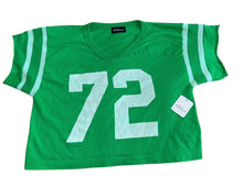 Free People x The Bureau women’s #72 cropped football tee XS NEW