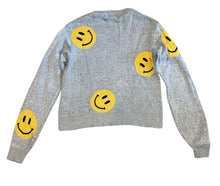 Flowers By Zoe girls happy face sweater M(8-10)