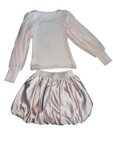 Habitual girls 2pc sheer sleeve sweater & bubble skirt set 14