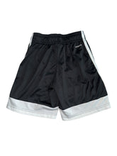 Adidas boys triple stripe black athletic shorts S(8)