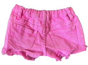 Contraband girls splatter ripped cutoff jean shorts 6