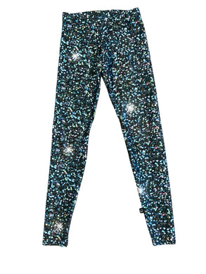 Terez girls sequin print (not real sequin) leggings S(7-8)