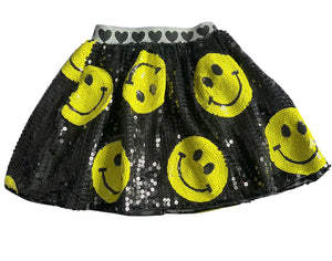 Lola & The Boys Don’t Worry Be Happy sequin skirt 8 NEW