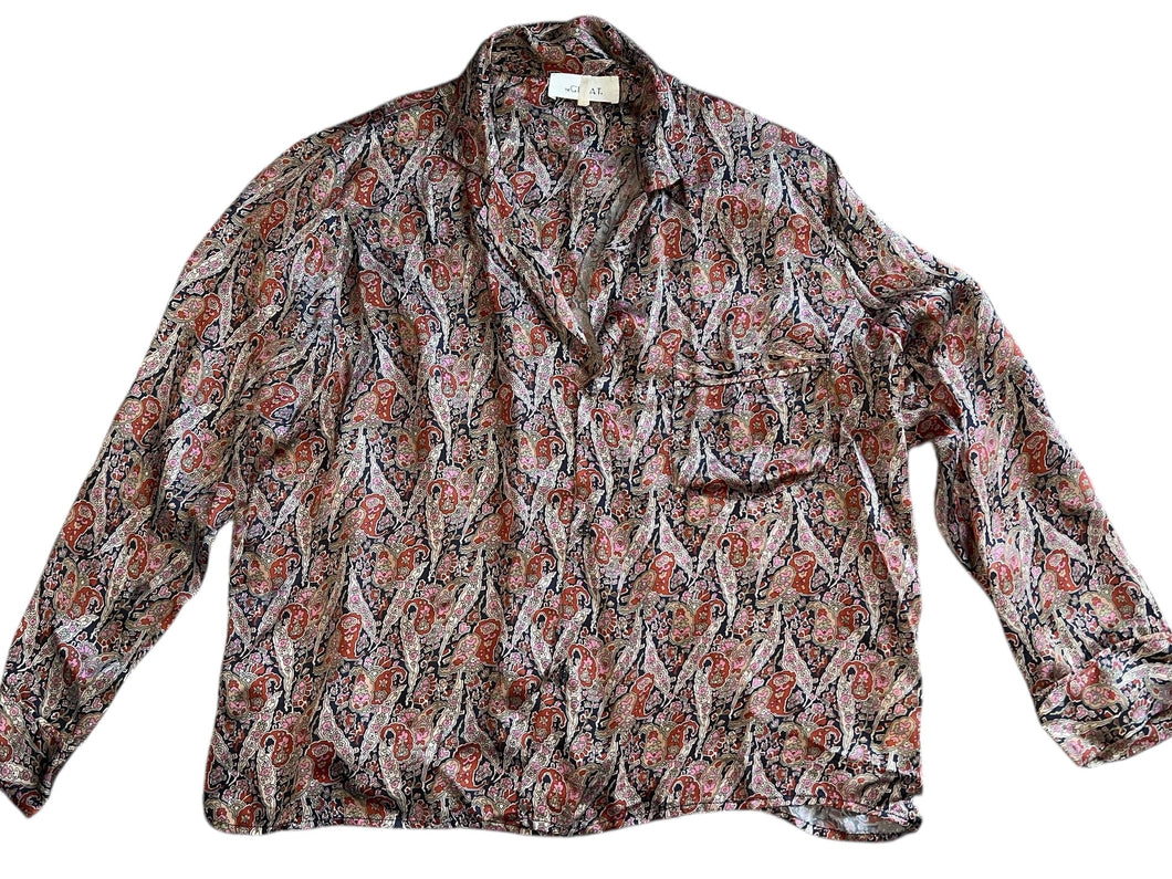 The Great women’s Bask ornate paisley blouse L(3)