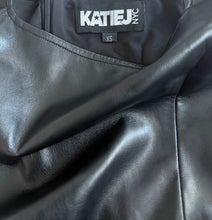 Katie J NYC juniors vegan leather Logan dress XS