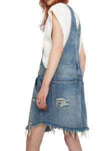 Free People We The Free women’s Baxter denim jumper dress XS NEW