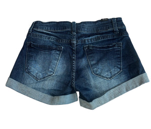 Kancan women’s cuffed jean shorts 3/25