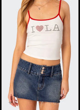 Edikted juniors La Lover rhinestone tank top S