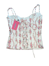 Edikted juniors Indira cupped lace up corset cami S NEW