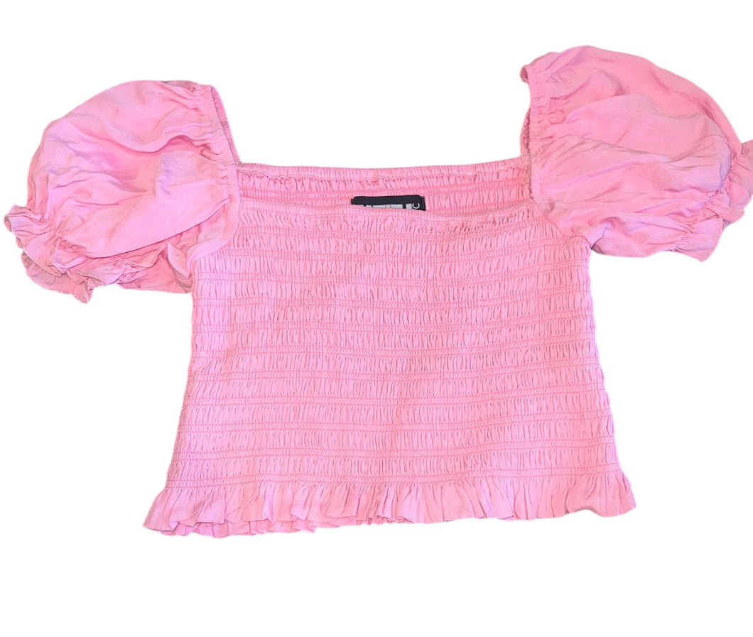 Katie J NYC tween girls Marlee smocked top L(12)