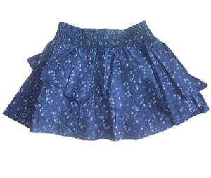 Ever After Collection girls double ruffle floral skirt 8