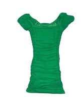 Katie J NYC tween girls Anya mesh ruched dress XL(14)