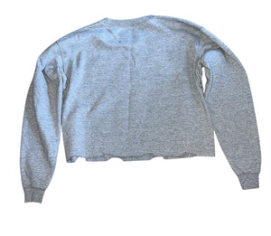 Prince Peter girls cropped happy face graphic sweatshirt L(12) NEW