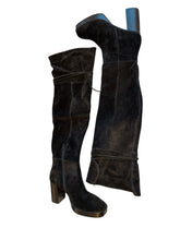 Free People women’s Echo black over the knee platform boots 38(7.5)