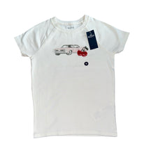 Hollister juniors vintage car and cherries baby tee XS NEW