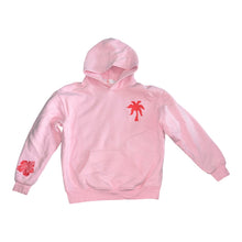 Pink Palm Puff Everything Comes In Waves hoodie sweatshirt S