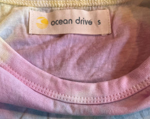 Ocean Drive girls knotted tie dye tank top S(7-8)