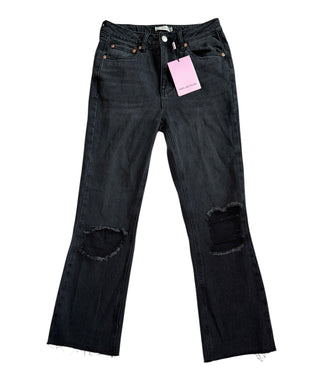 Avec Les Filles women’s high rise kick crop jeans 26 NEW