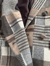 Drew women’s patchwork blazer jacket L NEW