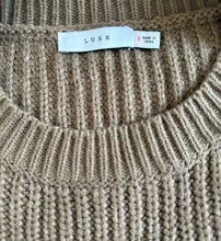 Lush women’s neon color block sweater S