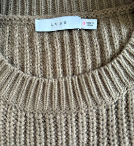 Lush women’s neon color block sweater S