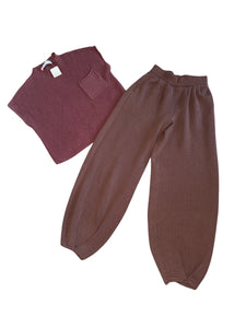 Free People Beach women’s Freya cropped sweater & pants set XS NEW