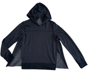 Terez girls fishnet cape hoodie top L(14)