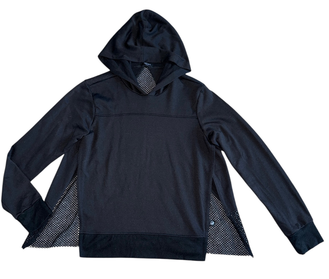 Terez girls fishnet cape hoodie top L(14)