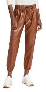 Enzo Costa women’s vegan leather jogger pants 3(L)
