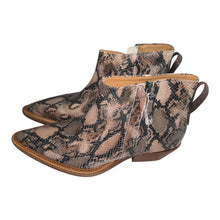 We The Free x Free People Atwater pointed snakeskin booties 7.5