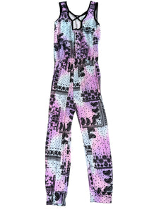 Pixie Lane girls pastel paisley sleeveless jumpsuit 7