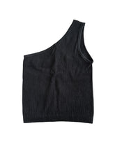 Malibu Sugar juniors ribbed one shoulder tank top ONE SIZE