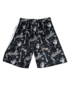 Flow Society youth Brooklyn Coney Island graphic shorts XL