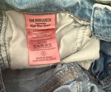 Blank NYC girls Mini Lenox high rise cutoff jean shorts 8