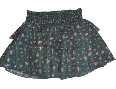 Katie J NYC tween girls Brooke floral skirt M(10)