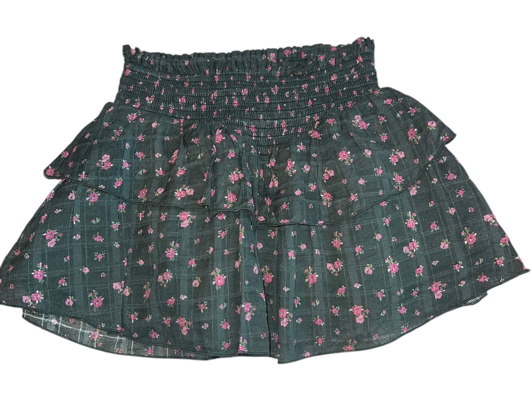 Katie J NYC tween girls Brooke floral skirt M(10)
