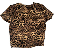 Garage women’s cropped leopard tee XS