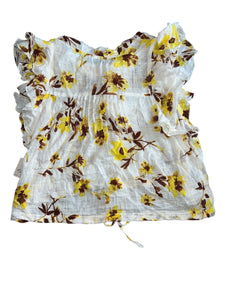 Free People Women’s Naya floral cropped blouse XS NEW