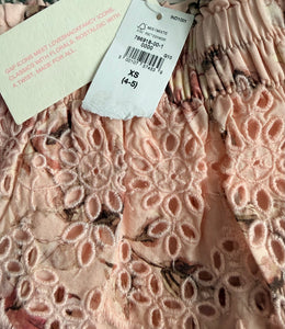 Gap x LoveShackFancy girls floral mini skirt XS(4-5)NEW