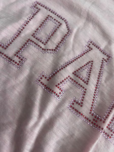 Vintage Havana girls rhinestone Paris cropped tee M(10-12)