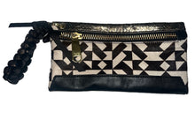 Rafe New York Celia genuine calf hair wristlet with beaded strap