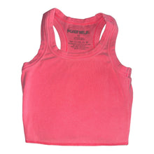 Katie J NYC Livi tween girls ribbed racerback crop tank M(10)