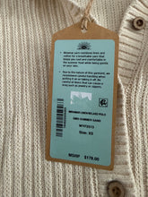 Faherty women’s Miramar linen relaxed polo sweater XS NEW