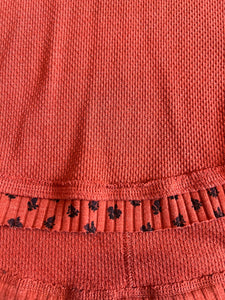 Free People women’s Heart to Heart waffle knit henley top XS