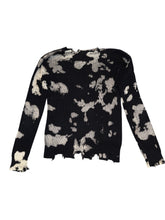 Flowers By Zoe girls bleached distressed sweater M(8-10)