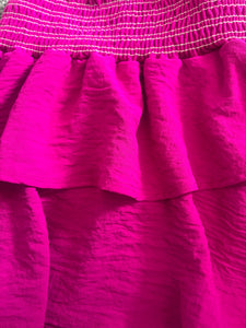 Pixie Lane girls smocked tiered ruffle mini skirt 8