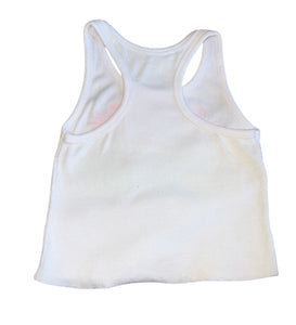 Flowers By Zoe girls Summer Beach Vibes cropped tank M(8-10)